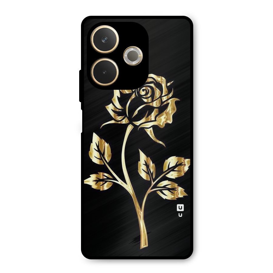 Gold Rose Metal Back Case for Oppo A5 Pro