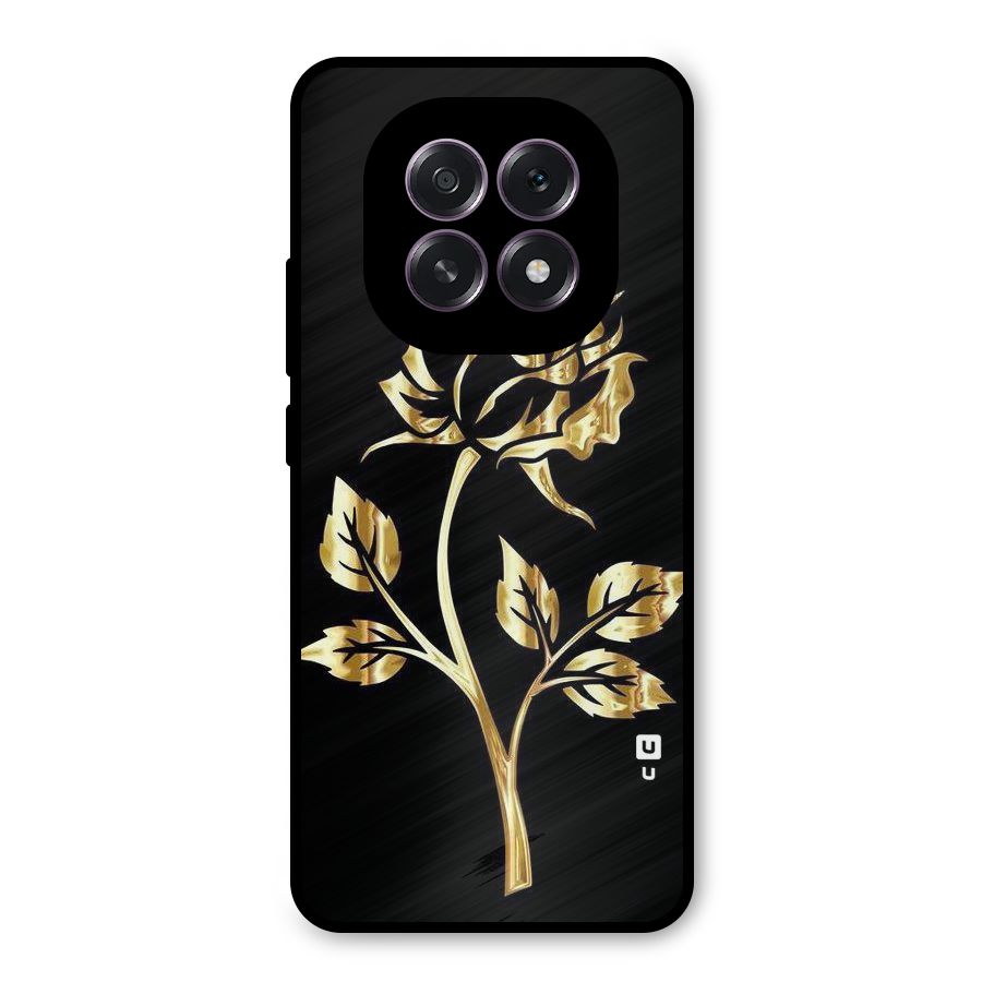 Gold Rose Metal Back Case for Oppo F29