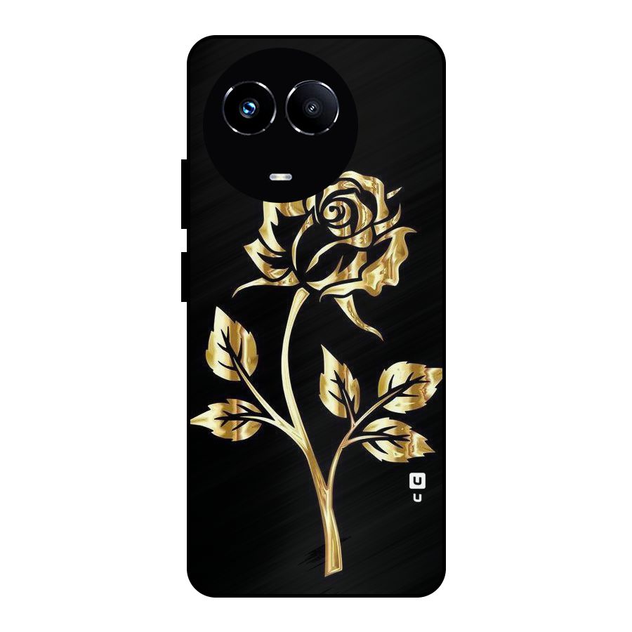 Gold Rose Metal Back Case for Realme 11X