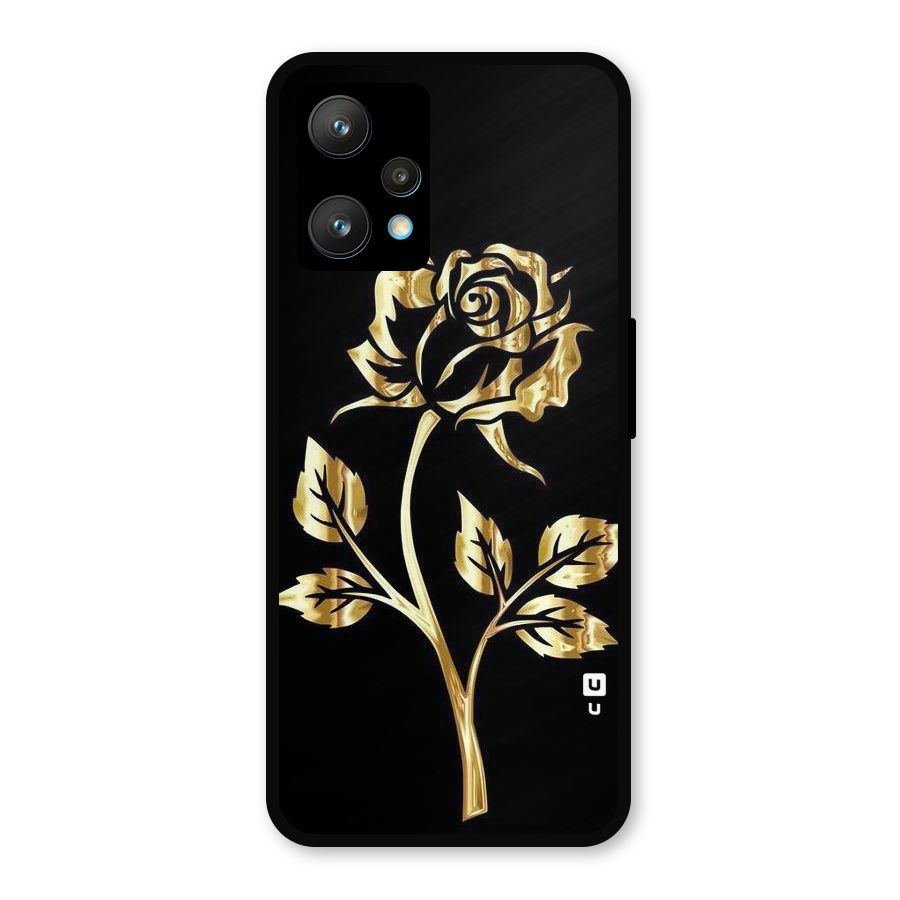 Gold Rose Metal Back Case for Realme 9 Pro Plus 5G
