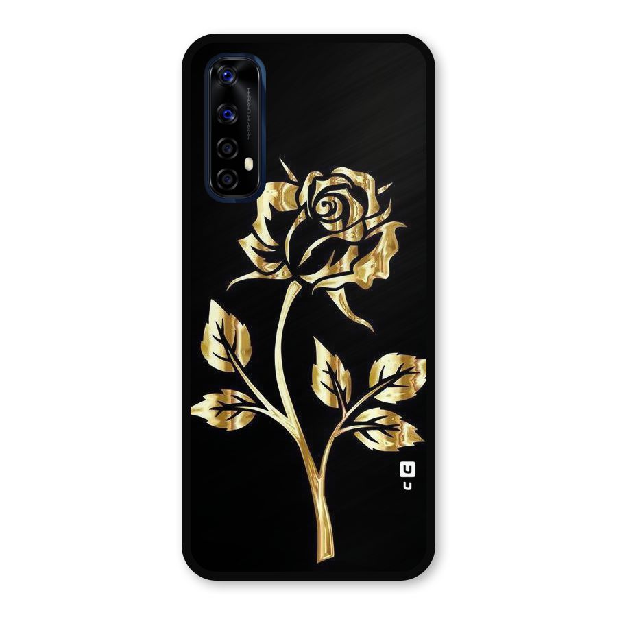 Gold Rose Metal Back Case for Realme Narzo 20 Pro