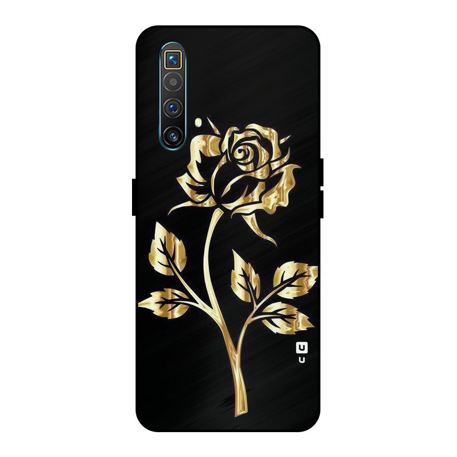 Gold Rose Metal Back Case for Realme X3 SuperZoom