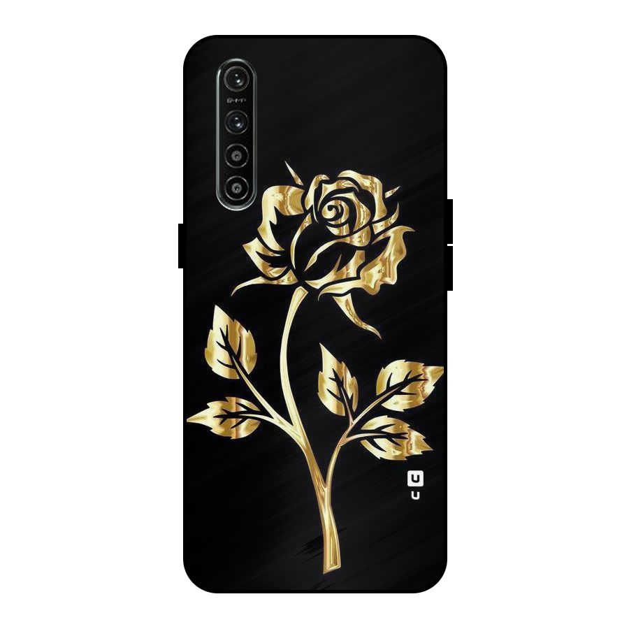 Gold Rose Metal Back Case for Realme XT