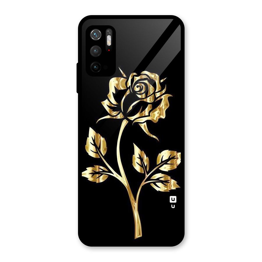 Gold Rose Metal Back Case for Redmi Note 10T 5G