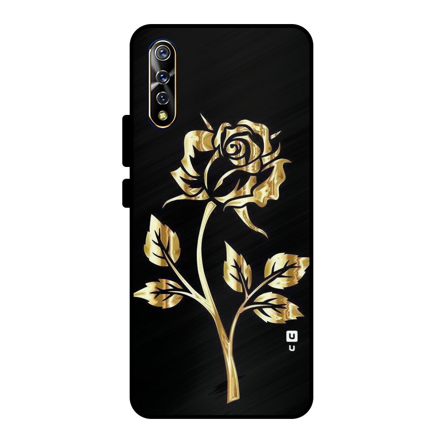 Gold Rose Metal Back Case for Vivo S1