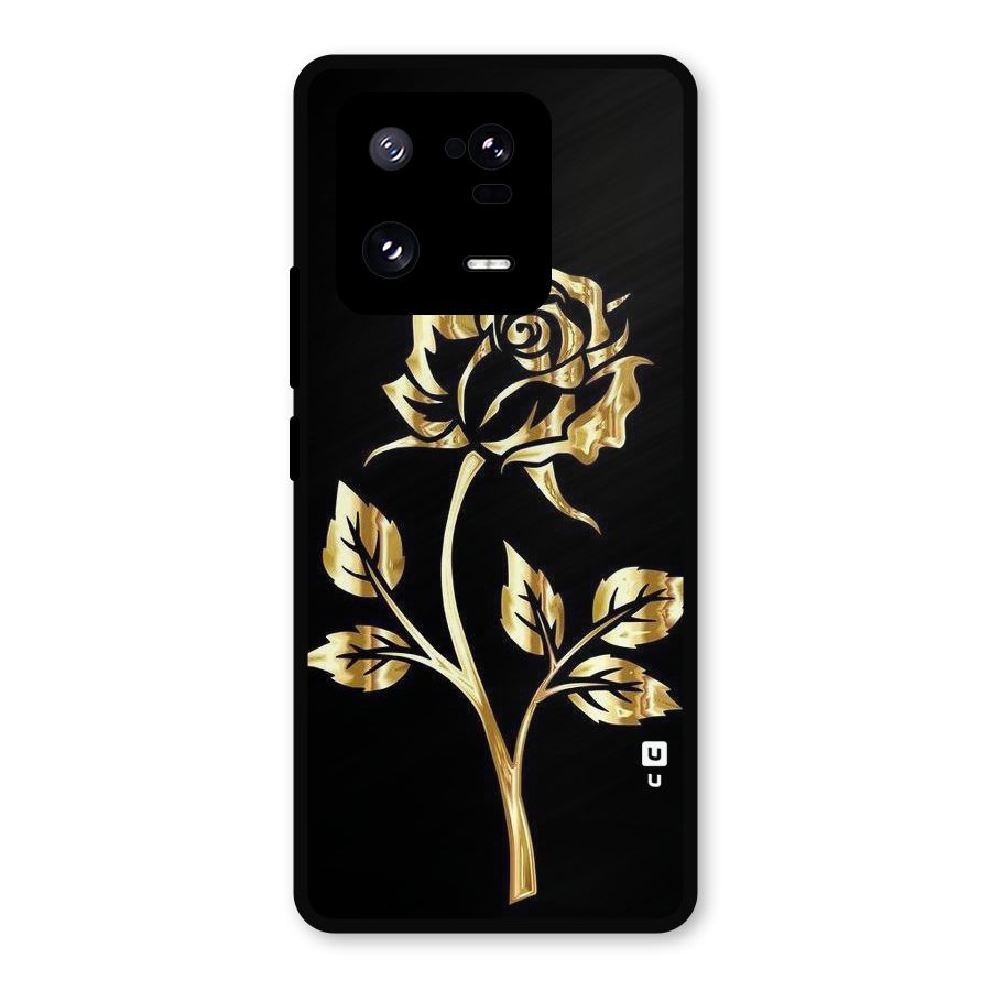 Gold Rose Metal Back Case for Xiaomi 13 Pro