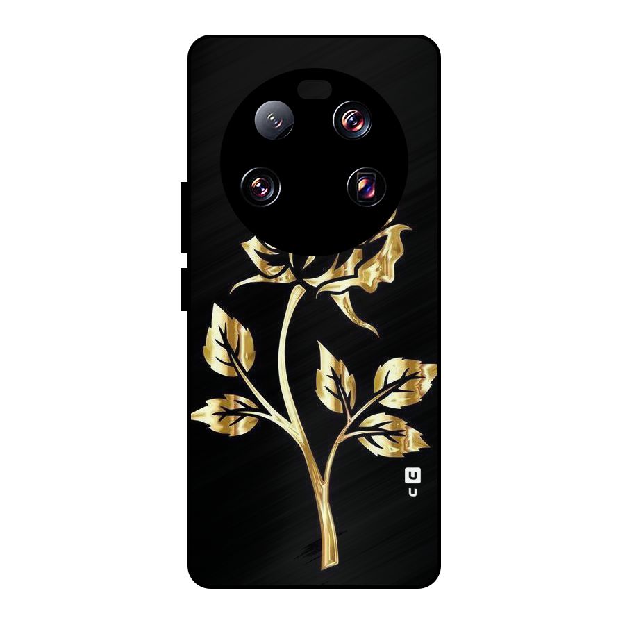 Gold Rose Metal Back Case for Xiaomi 13 Ultra