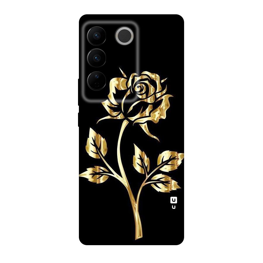 Gold Rose Original Polycarbonate Back Case for Vivo V27