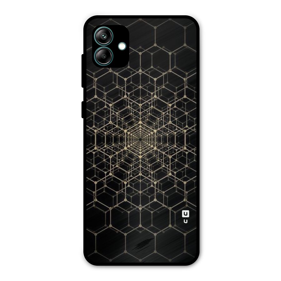 Gold Web Metal Back Case for Galaxy A04