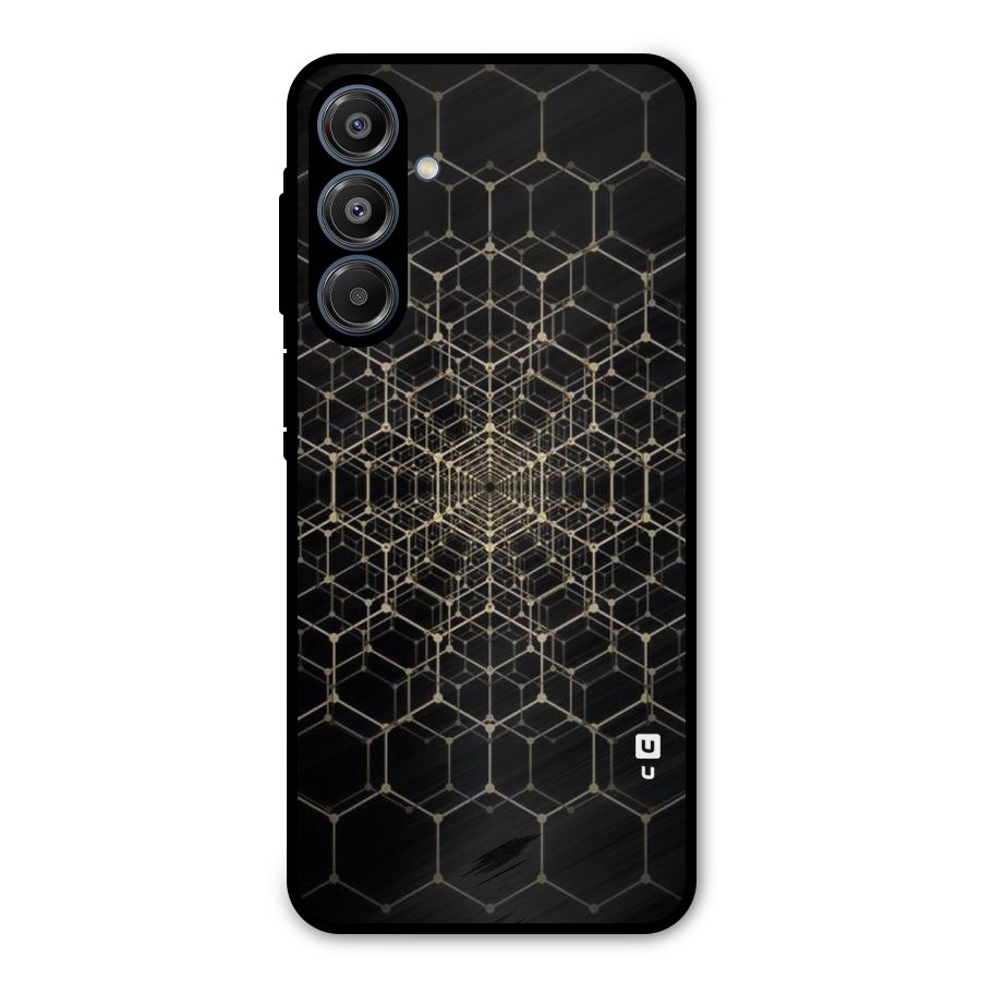 Gold Web Metal Back Case for Galaxy A16 5G