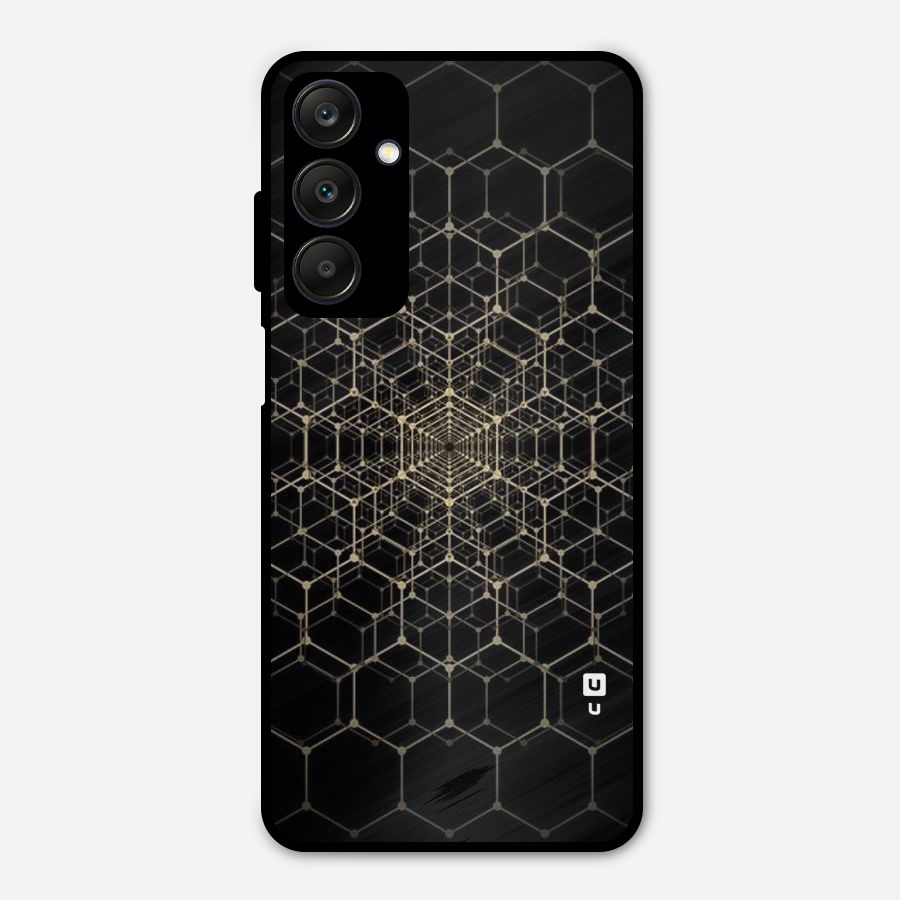 Gold Web Metal Back Case for Galaxy A25 5G
