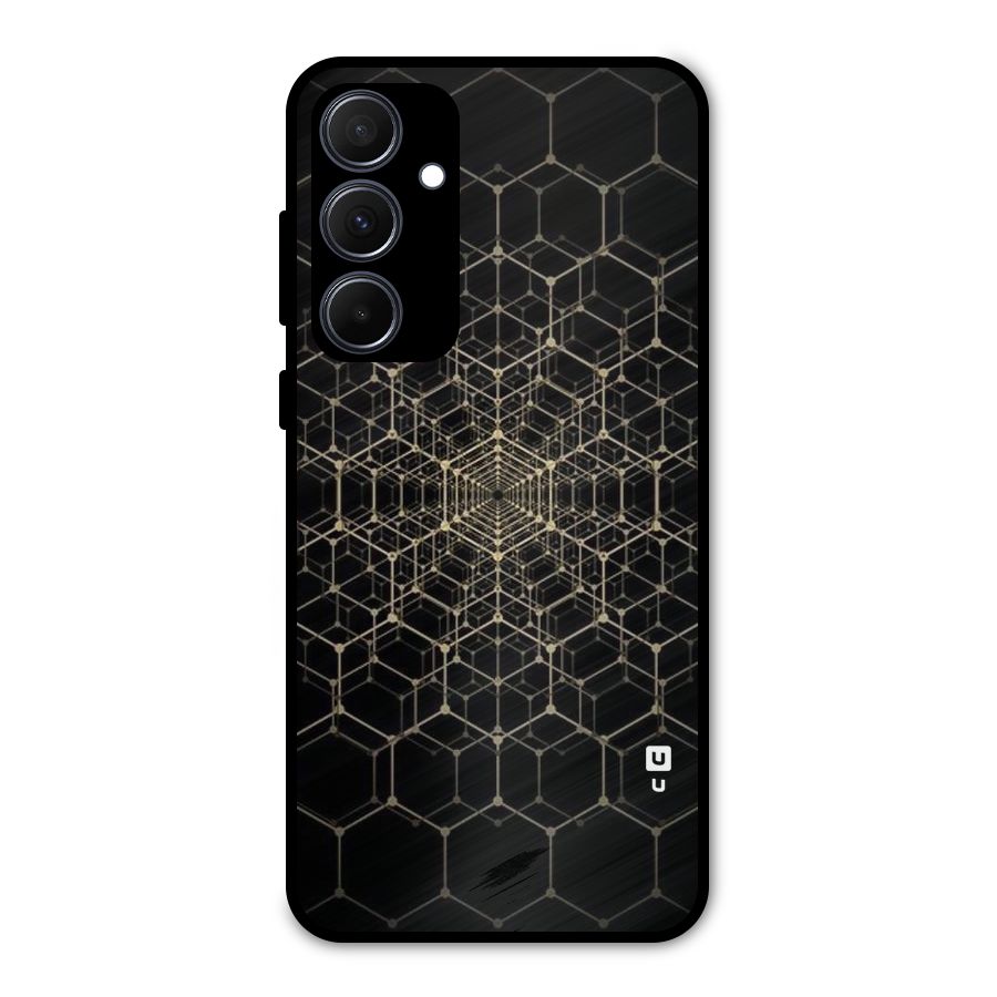 Gold Web Metal Back Case for Galaxy A35