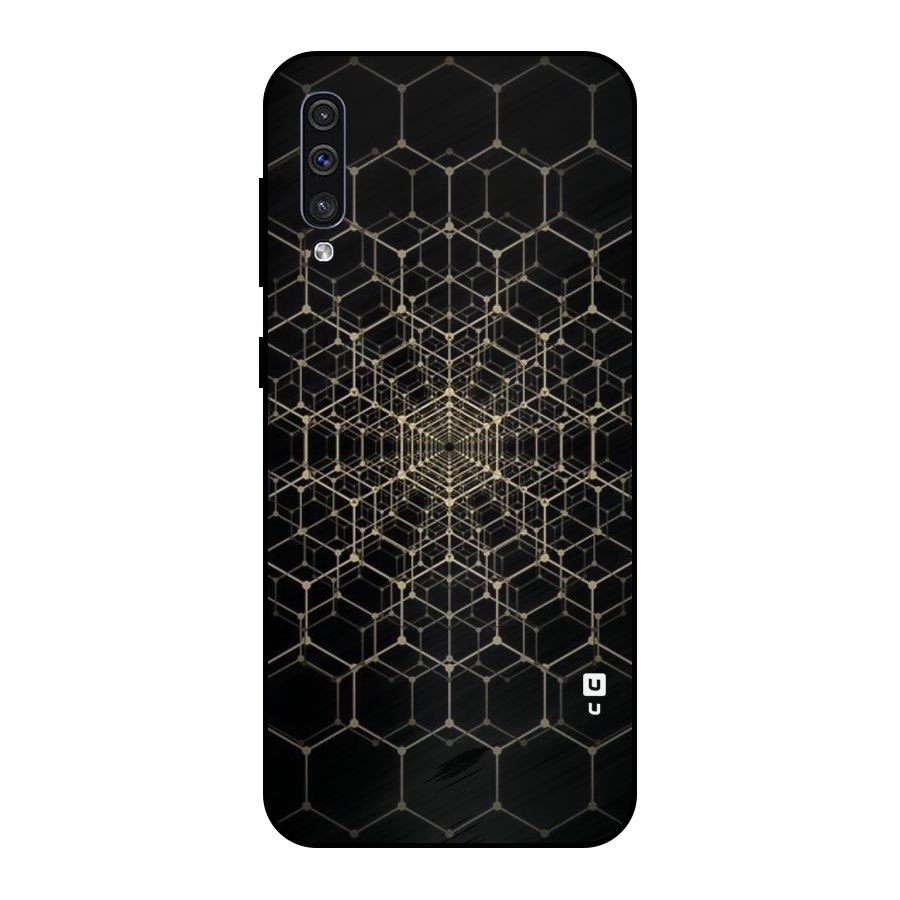 Gold Web Metal Back Case for Galaxy A50