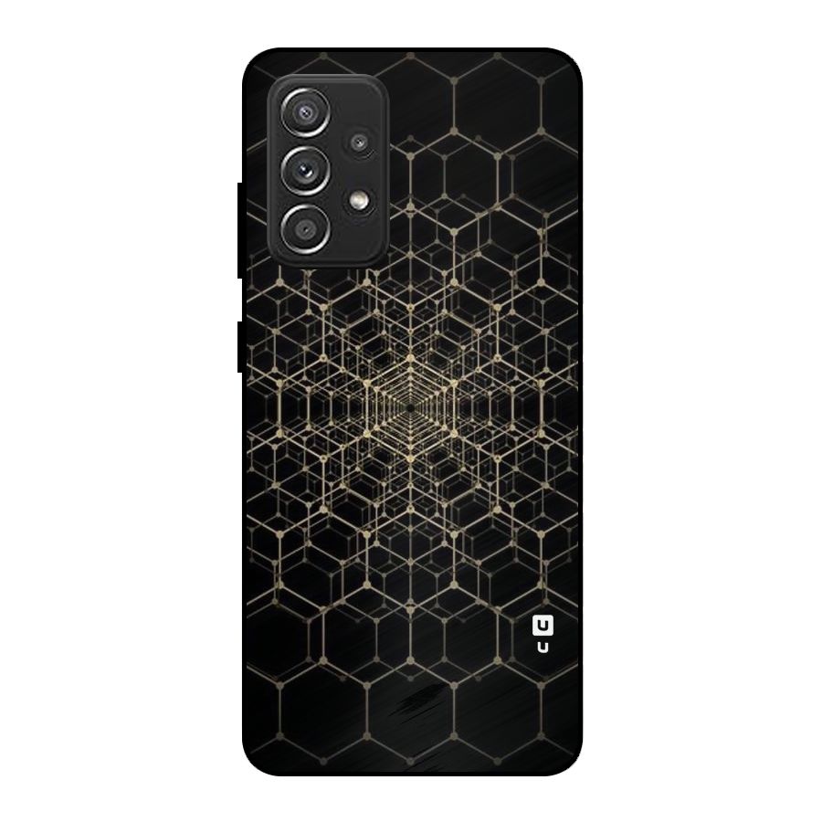 Gold Web Metal Back Case for Galaxy A52s 5G