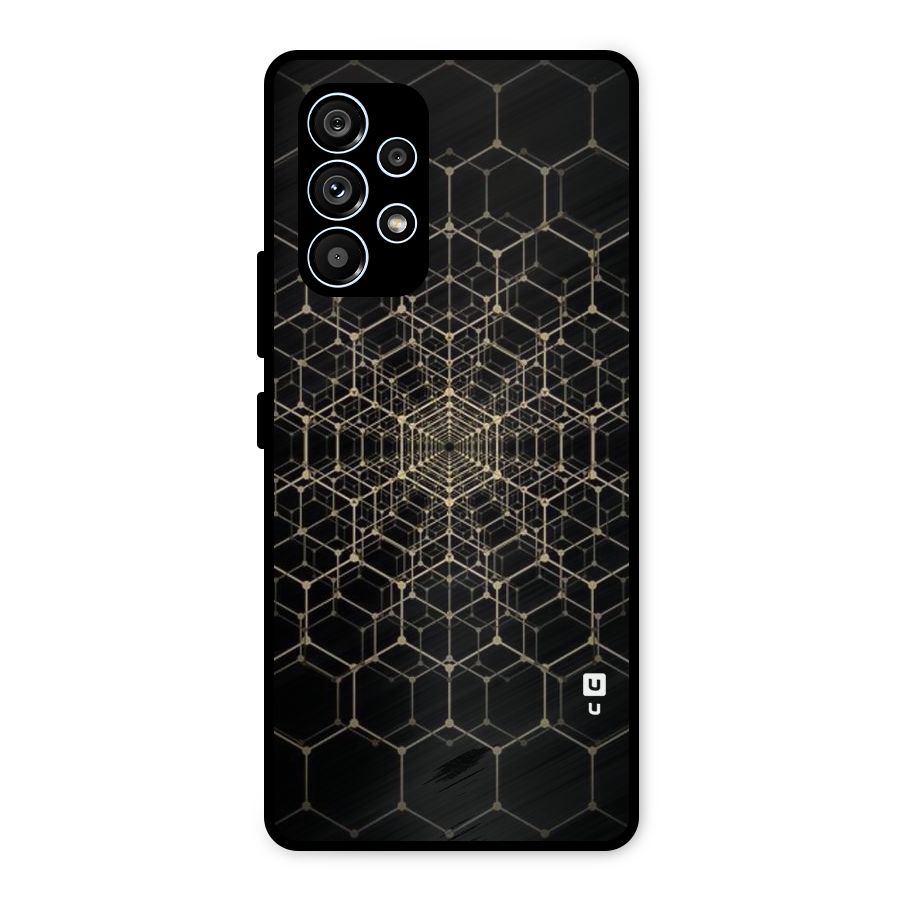 Gold Web Metal Back Case for Galaxy A53 5G
