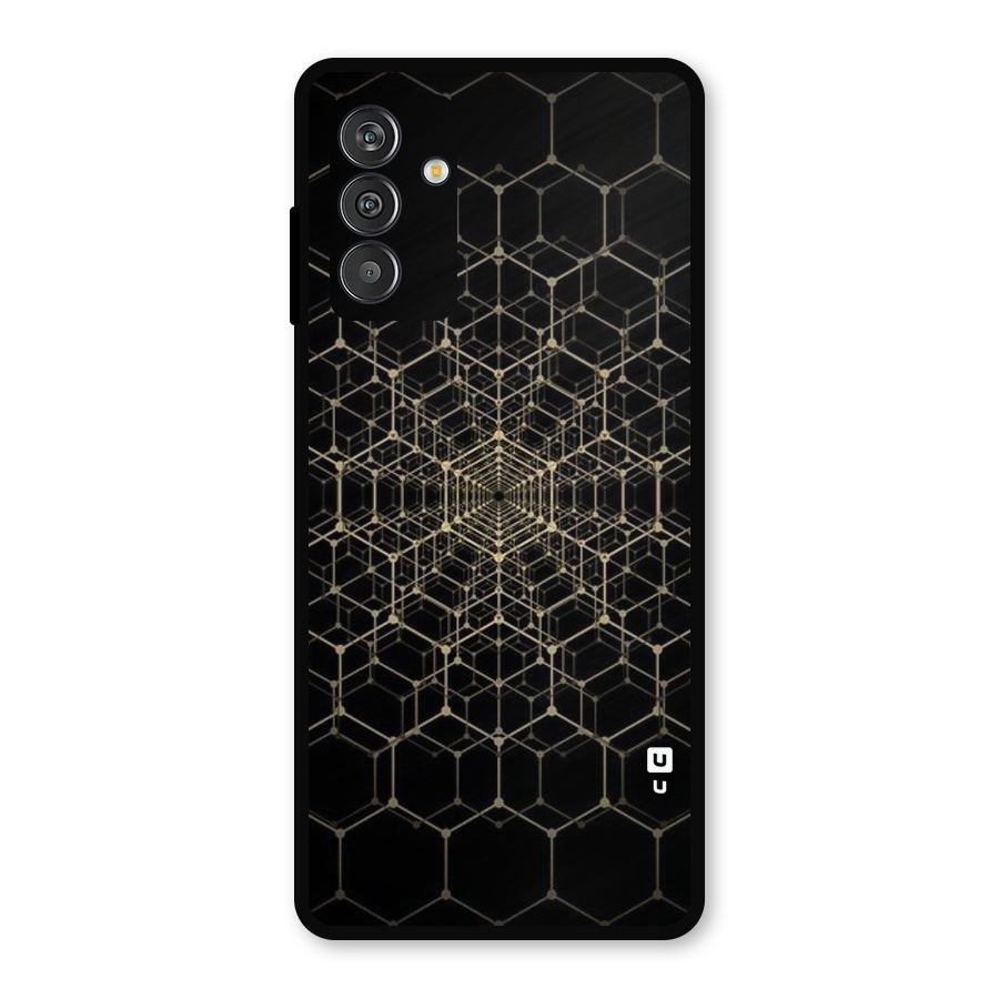 Gold Web Metal Back Case for Galaxy F13