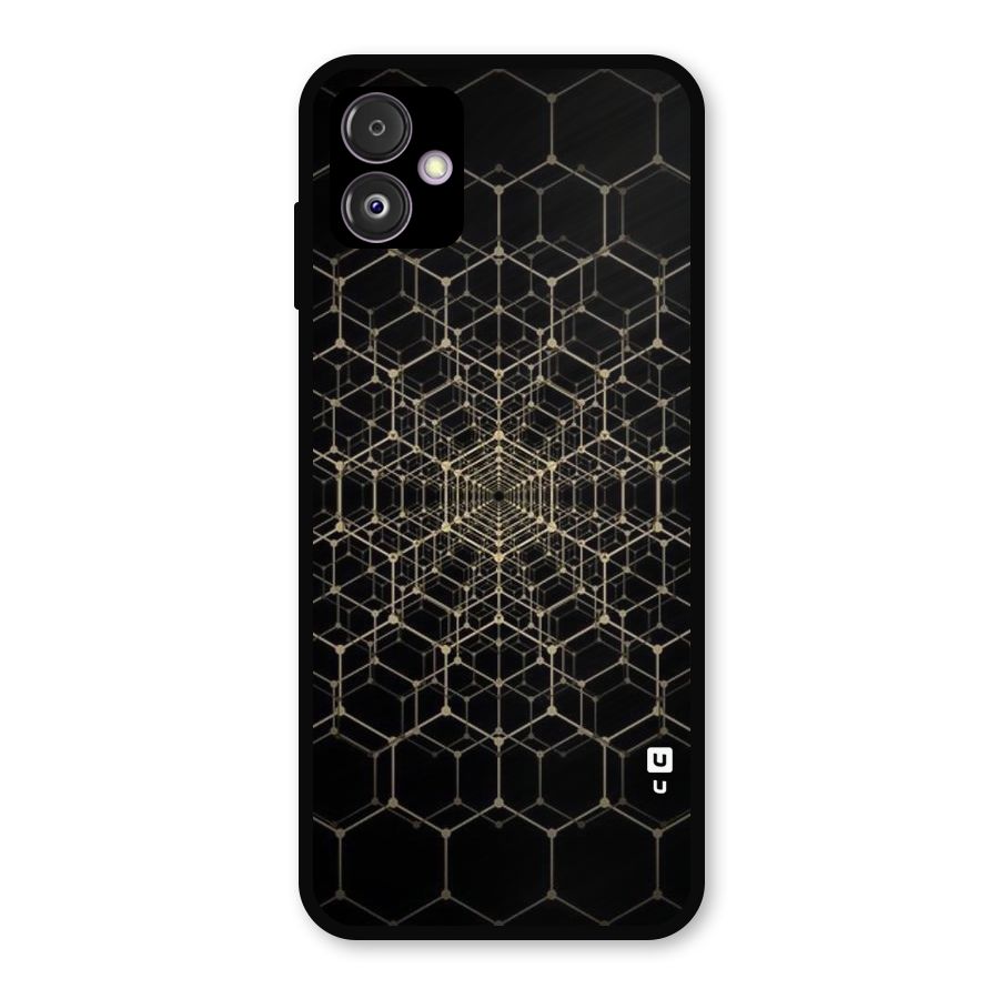 Gold Web Metal Back Case for Galaxy F14
