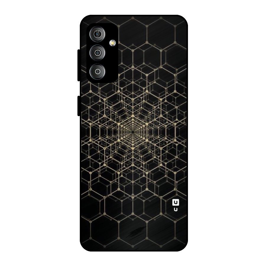 Gold Web Metal Back Case for Galaxy F23