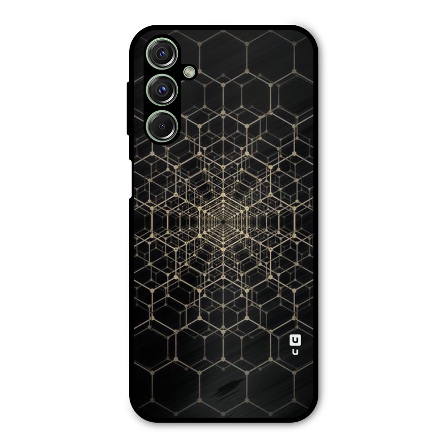 Gold Web Metal Back Case for Galaxy F34