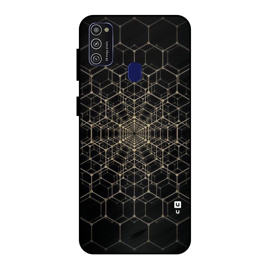 Gold Web Metal Back Case for Galaxy M30s