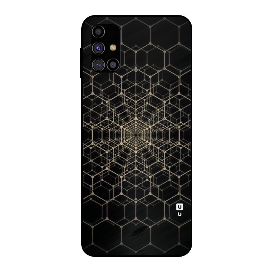 Gold Web Metal Back Case for Galaxy M31s