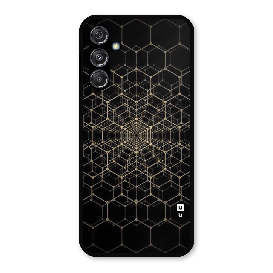 Gold Web Metal Back Case for Galaxy M34 5G
