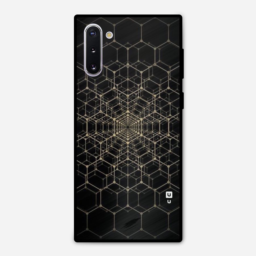 Gold Web Metal Back Case for Galaxy Note 10