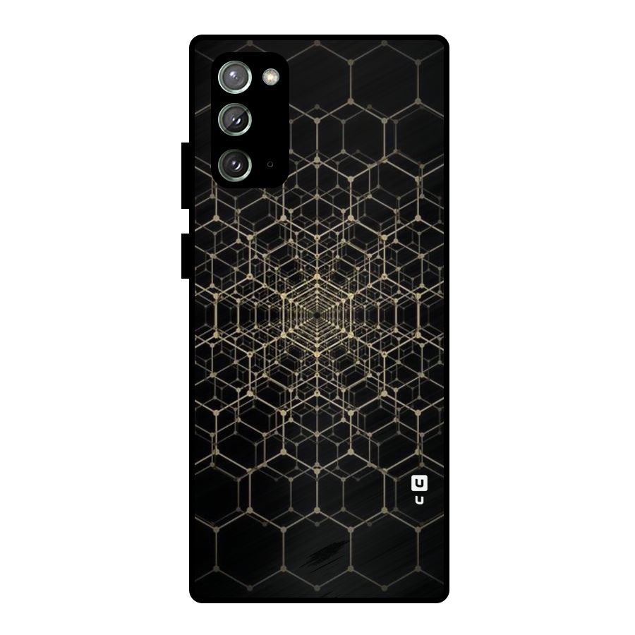 Gold Web Metal Back Case for Galaxy Note 20