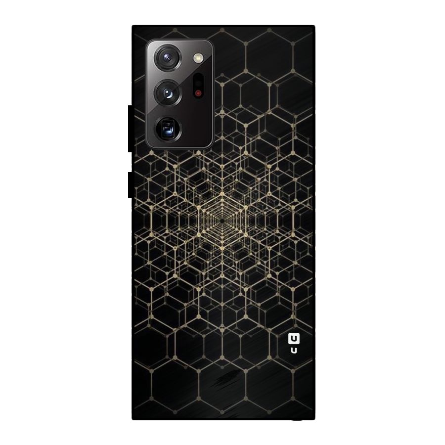 Gold Web Metal Back Case for Galaxy Note 20 Ultra