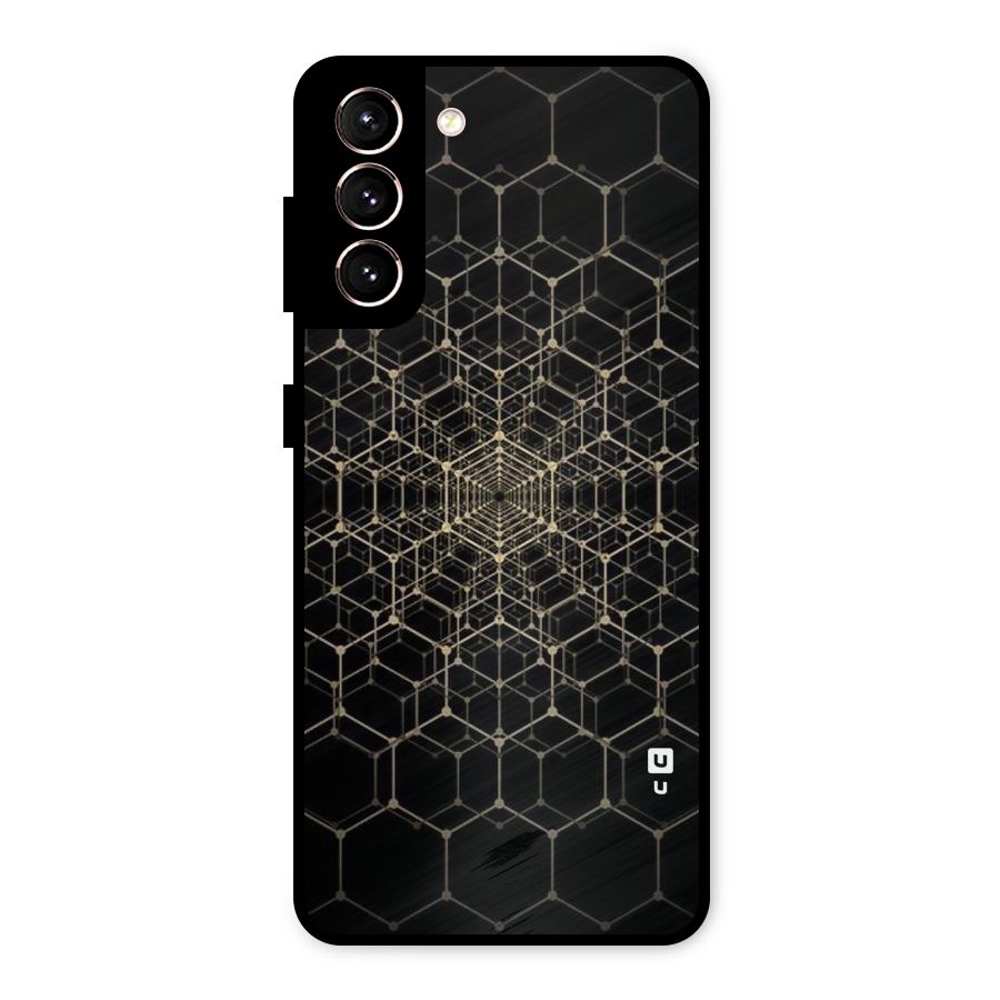 Gold Web Metal Back Case for Galaxy S21 5G