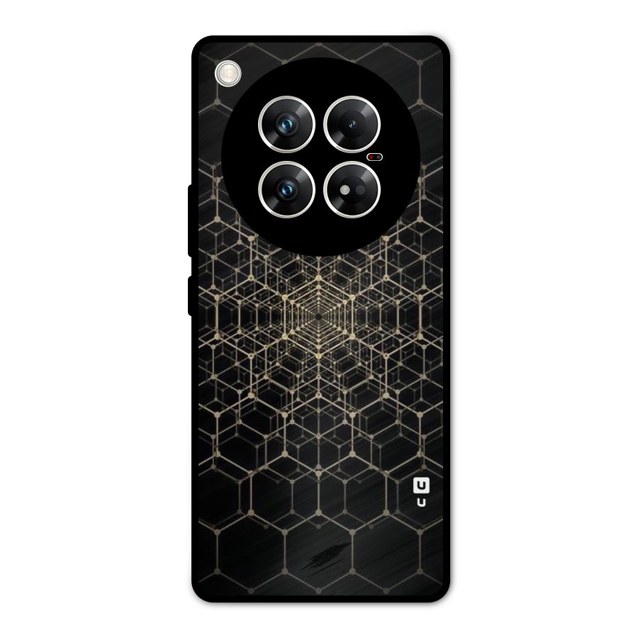 Gold Web Metal Back Case for Infinix Zero 40 5G
