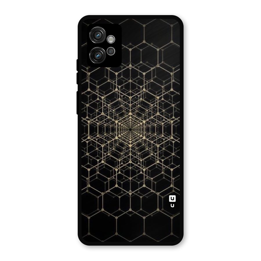 Gold Web Metal Back Case for Moto G32