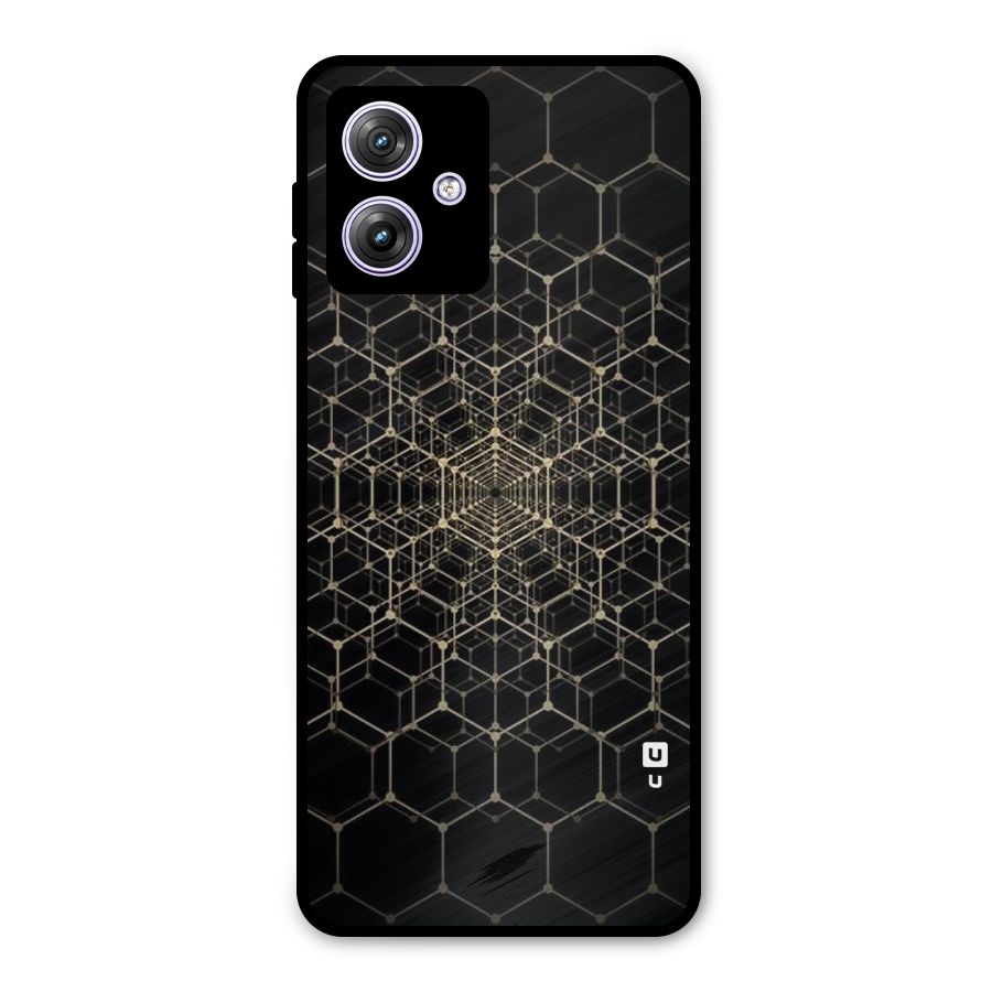 Gold Web Metal Back Case for Moto G64