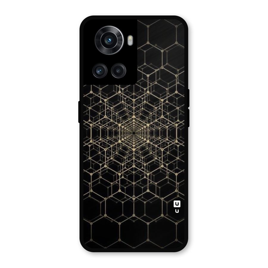 Gold Web Metal Back Case for OnePlus 10R