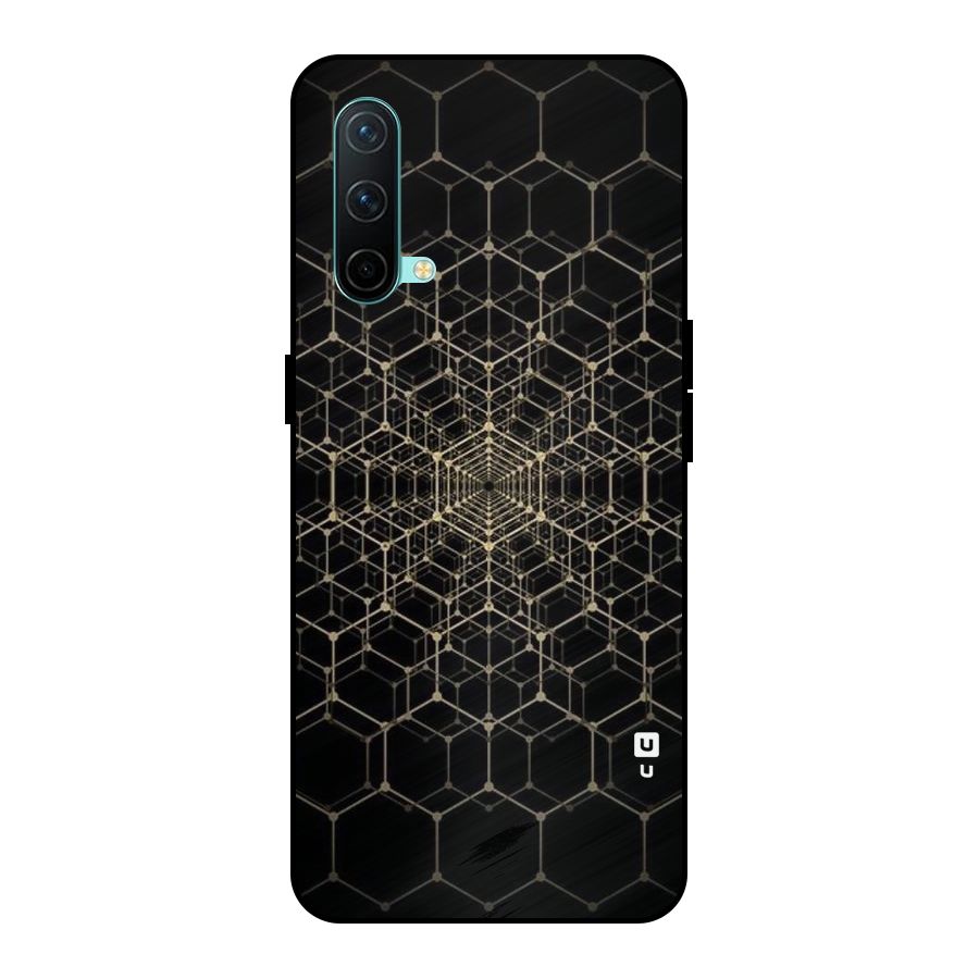 Gold Web Metal Back Case for OnePlus Nord CE 5G