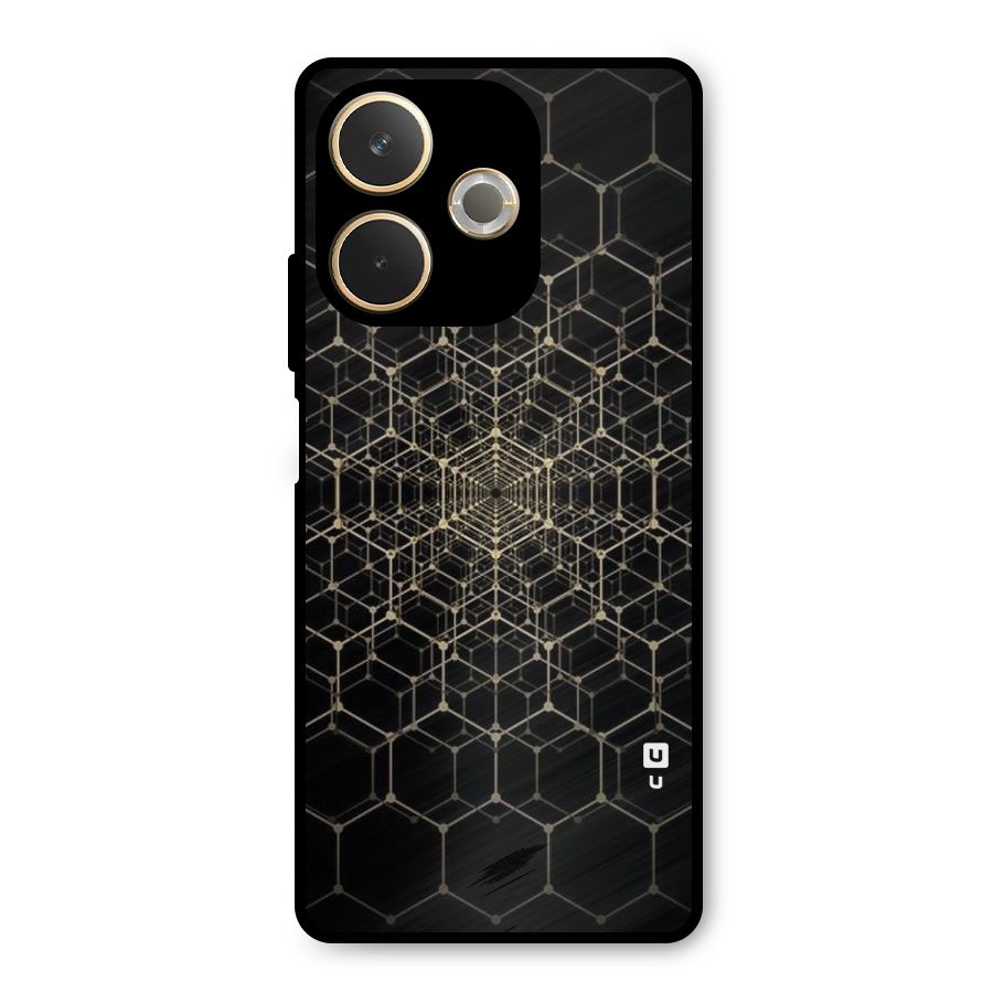 Gold Web Metal Back Case for Oppo A5 Pro