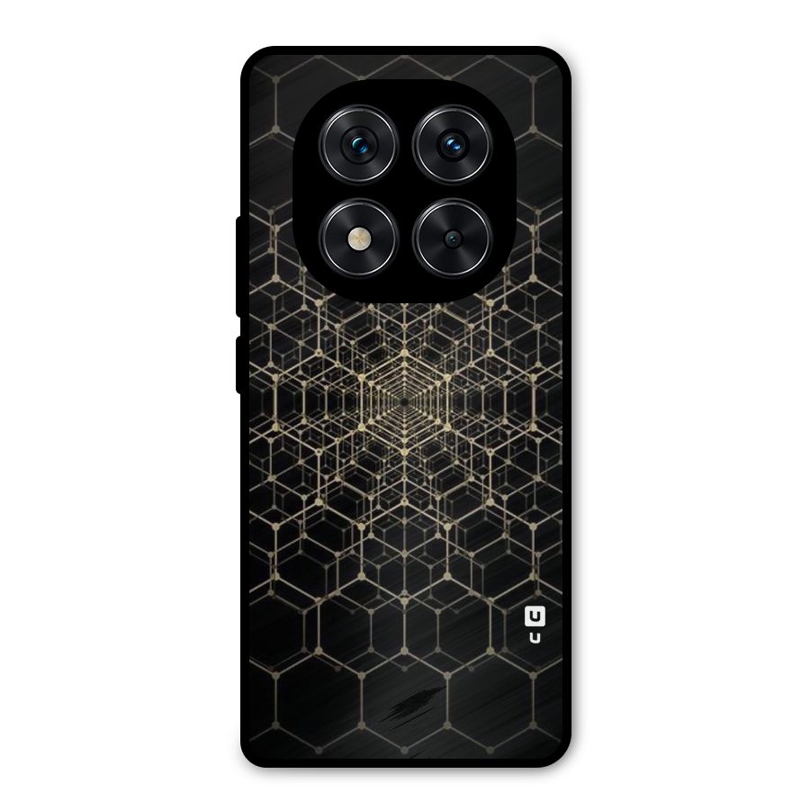 Gold Web Metal Back Case for Poco X7
