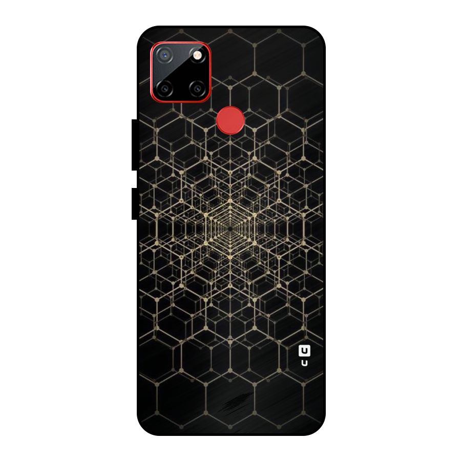 Gold Web Metal Back Case for Realme C12