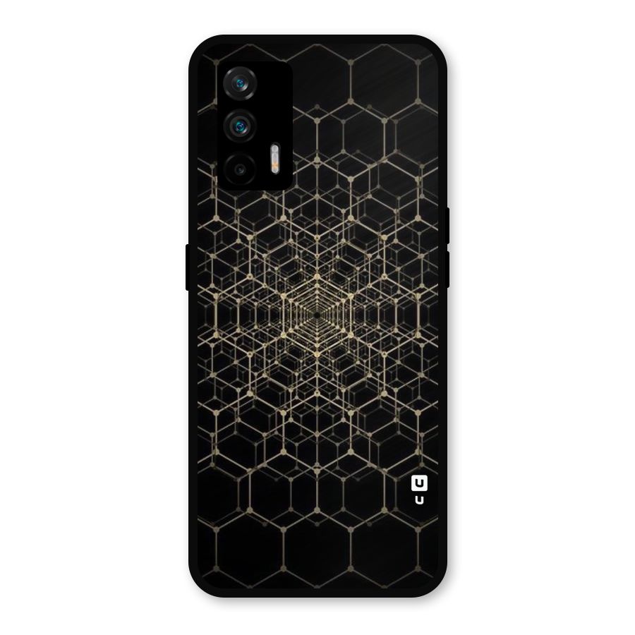 Gold Web Metal Back Case for Realme GT 5G