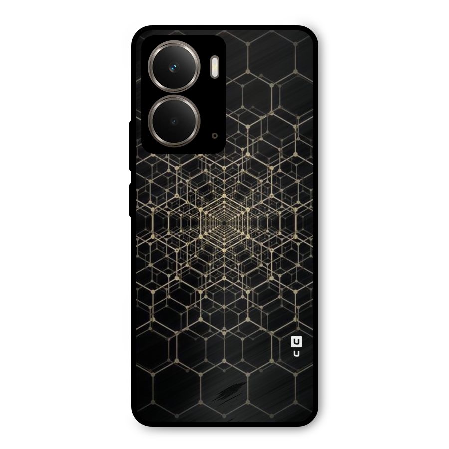 Gold Web Metal Back Case for Realme P3