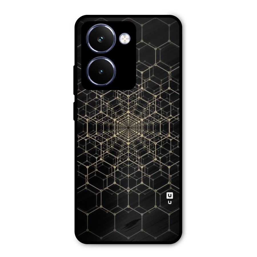 Gold Web Metal Back Case for Realme P3 Ultra