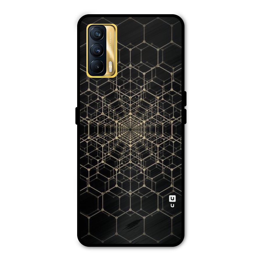 Gold Web Metal Back Case for Realme X7