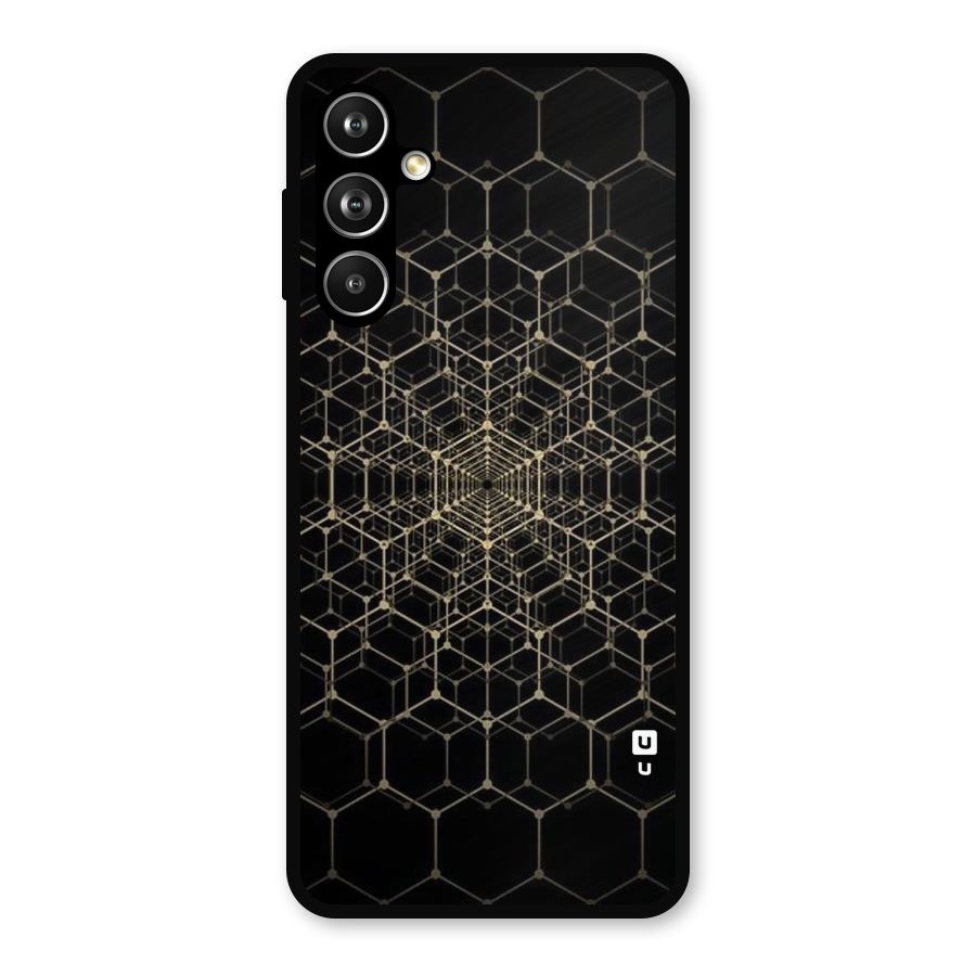Gold Web Metal Back Case for Samsung Galaxy M54