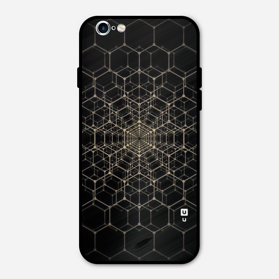 Gold Web Metal Back Case for iPhone 6 6s