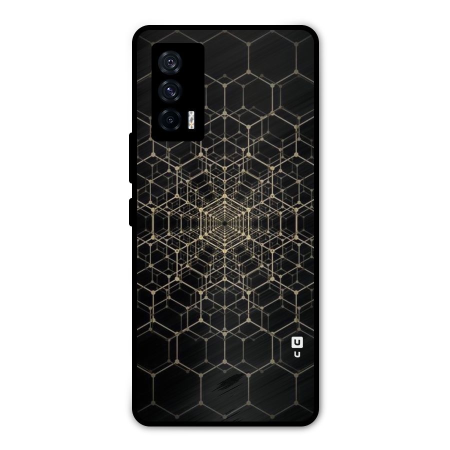 Gold Web Metal Back Case for iQOO 7 5G