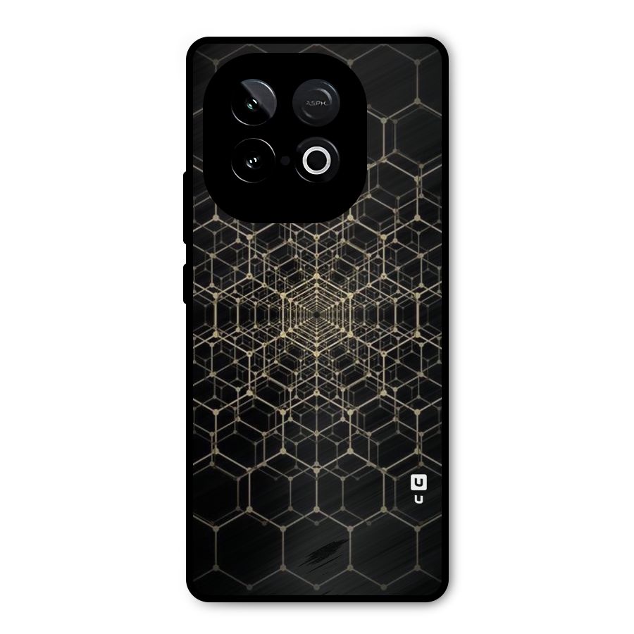 Gold Web Metal Back Case for iQOO Neo 10