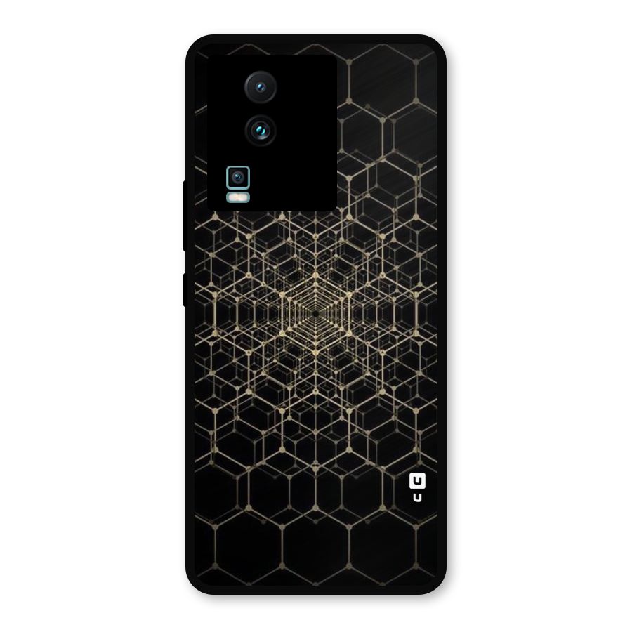 Gold Web Metal Back Case for iQOO Neo 7