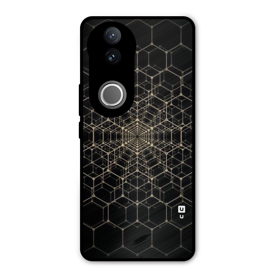 Gold Web Metal Back Case for iQOO Z10R