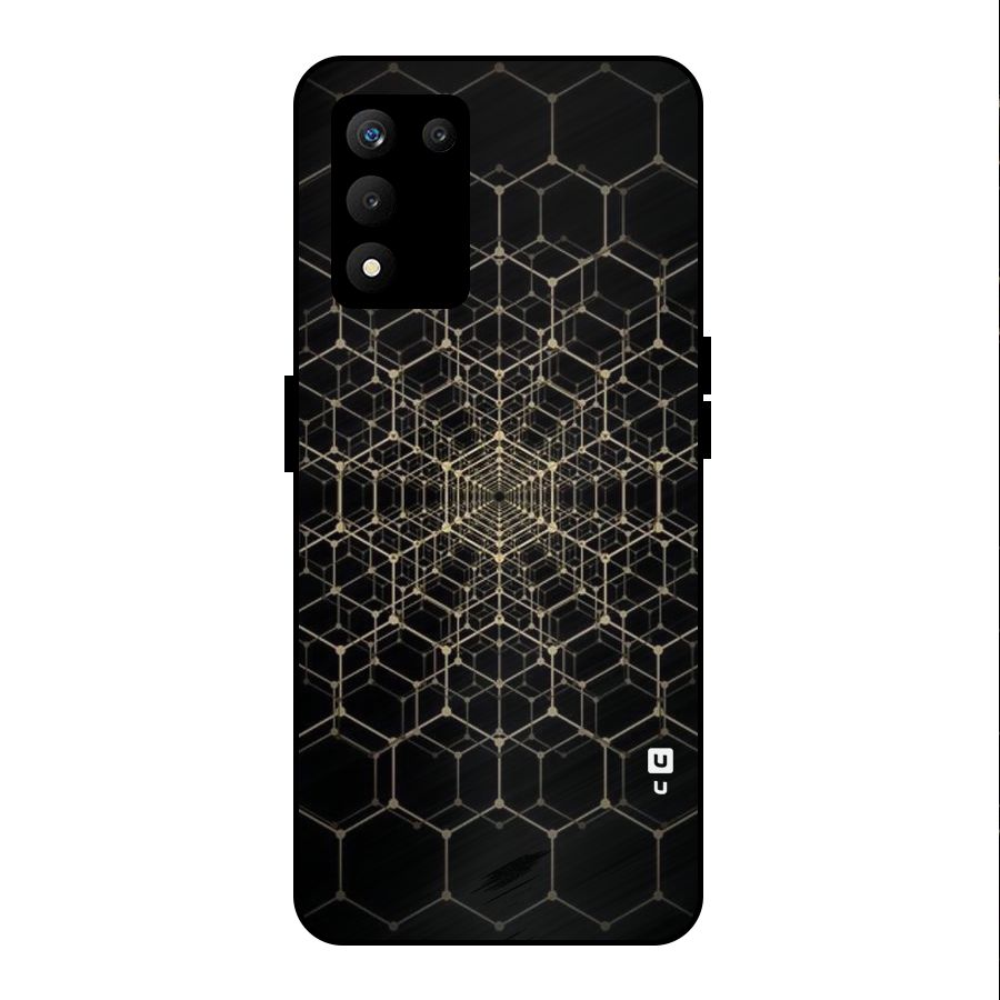 Gold Web Metal Back Case for realme 9 5G SE