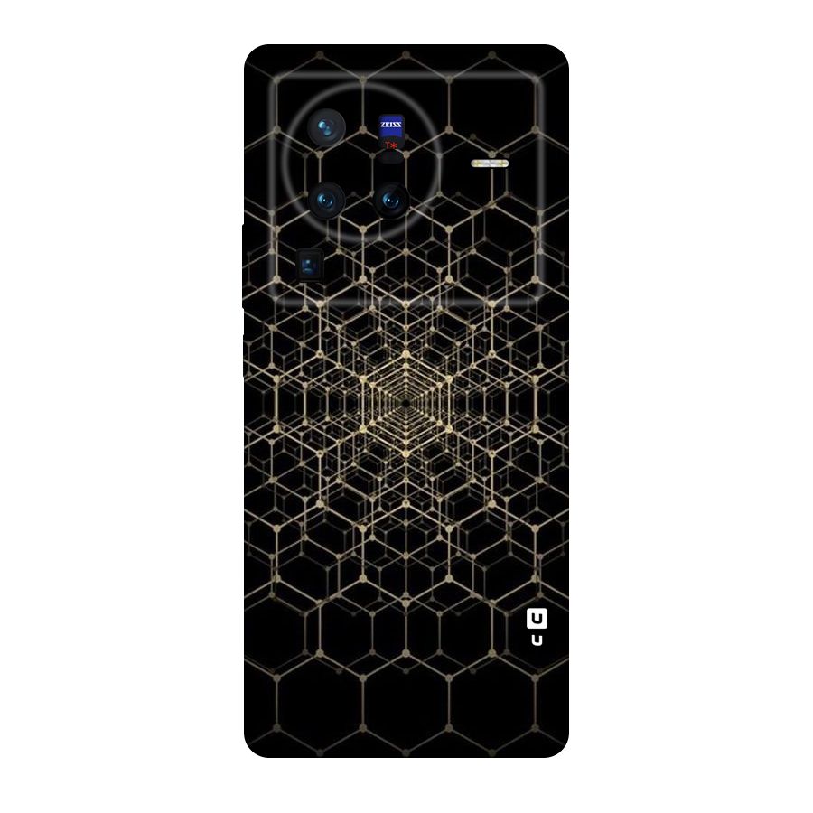 Gold Web Original Polycarbonate Back Case for Vivo X80